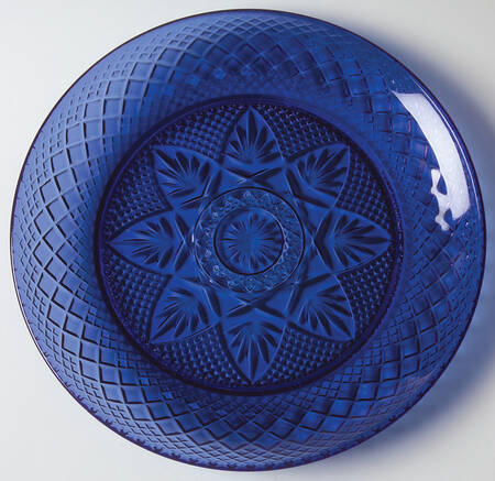 Antique Sapphire Blue Salad Plate