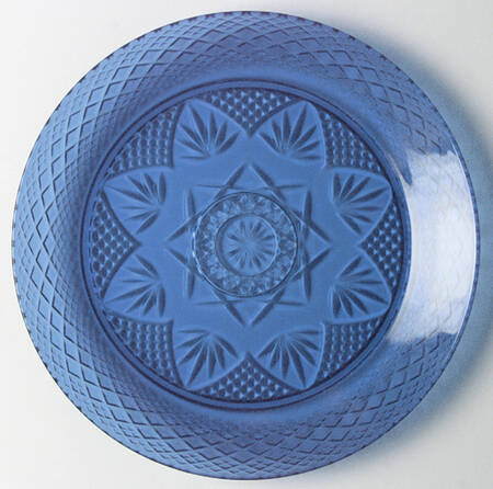 Antique Sapphire Blue Dinner Plate