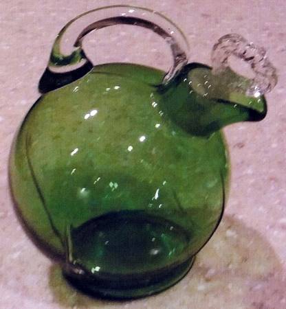 3400 Green (Dark Emerald Green) Shape 3400 2 Oz Oil Cruet with Stopper