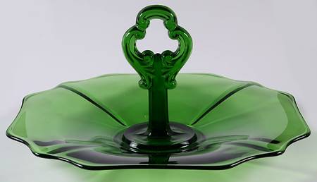 3400 Green (Dark Emerald Green) 3400/10 Center Handled Tray