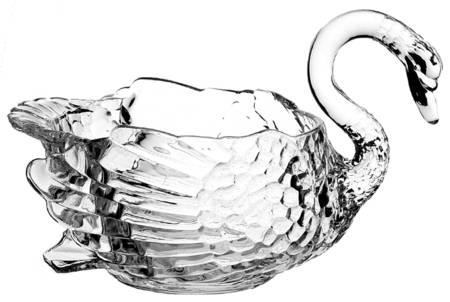 Cambridge Swans Clear Punch Bowl
