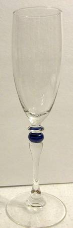 Cortina Blue Fluted Champagne