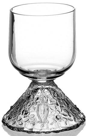 Rose Point Pressed Clear Juice Glass