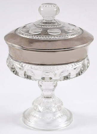 Silver Crown Compote & Lid