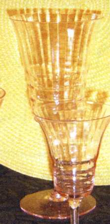 3077 Pink Water Goblet