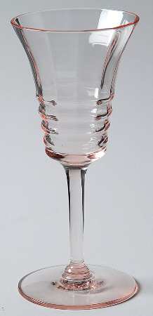 3077 Pink Wine Glass