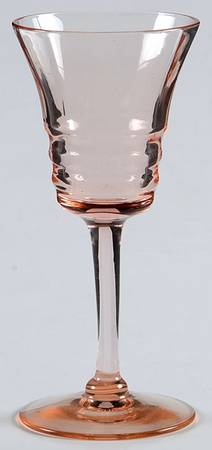 3077 Pink Cordial Glass