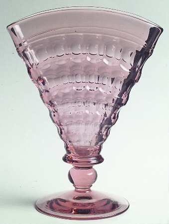 Centennial Pink Fan Shape Vase