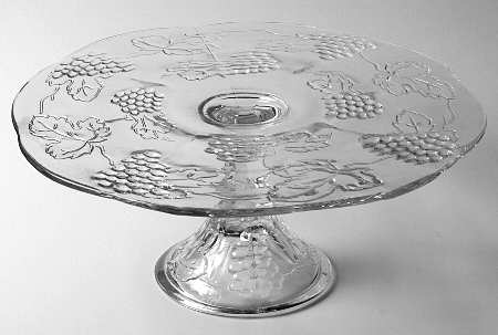 Harvest Clear Footed Cake Plate