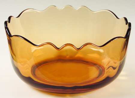 Newport Amber 8" Round Bowl