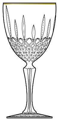 Constance (Gold Trim) by Cristal D'Arques - Durand
