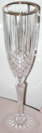 Constance (Gold Trim) Fluted Champagne