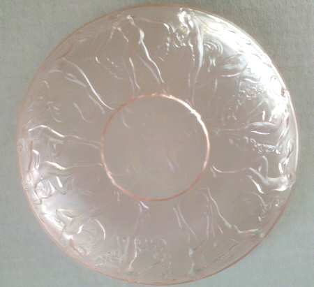 Martele' Pink (Frosted) Saucer Only