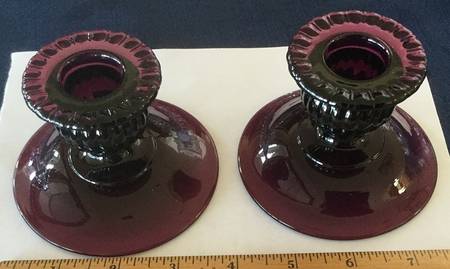 Gadroon Amethyst 2" Candlestick (Shape 3500)