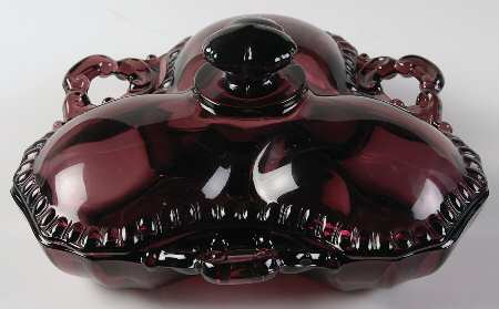 Gadroon Amethyst 3500/57 3 Part Covered Candy/Relish