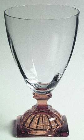 1450 (Clear Bowl, Amber Base) by Central Glass Works