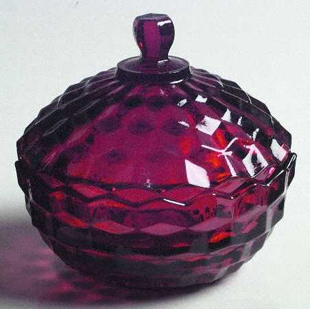 Whitehall Ruby Candy Dish & Lid