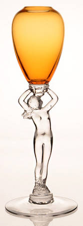 Nude Stems-All Colors & Variations Amber Stemmed Bud Vase
