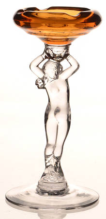 Nude Stems-All Colors & Variations Amber Stemmed Ashtray