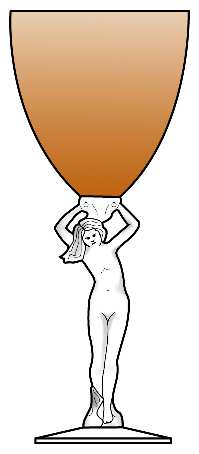 Nude Stems-All Colors & Variations Amber Water Goblet