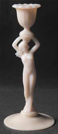 Nude Stems-All Colors & Variations Crown Tuscan Single Light 8" Candlestick