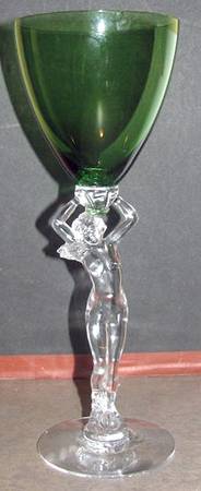 Nude Stems-All Colors & Variations Forest Green Banquet Goblet