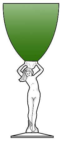 Nude Stems-All Colors & Variations Forest Green Water Goblet