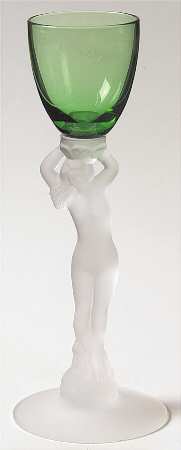 Nude Stems-All Colors & Variations Emerald Green Brandy Glass Frosted Stem