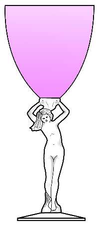 Nude Stems-All Colors & Variations Peach-Blo/Dianthis Pink Water Goblet