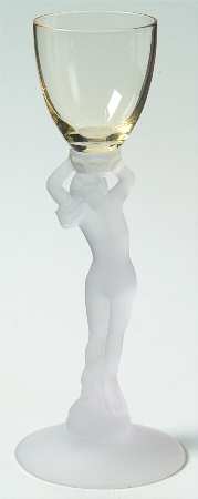 Nude Stems-All Colors & Variations Gold Krystol Frosted Stem Brandy Glass