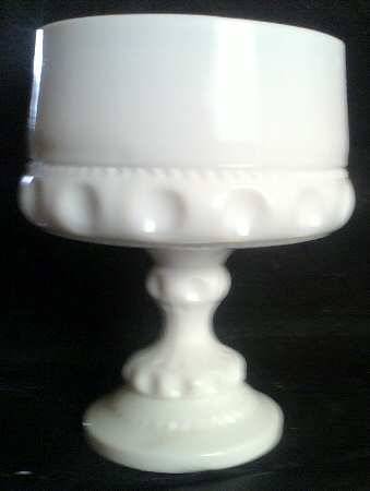 Color Crown Milk Glass Wedding Bowl, No Lid