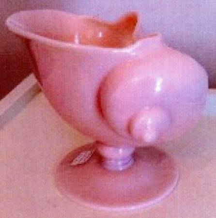 Krystolshell Crown Tuscan 8" Flower Arranger Vase