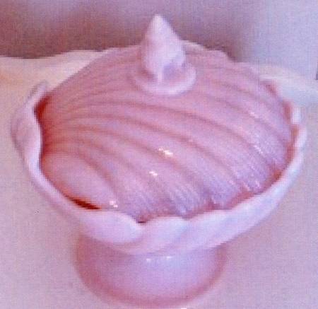 Krystolshell Crown Tuscan Candy Dish & Lid