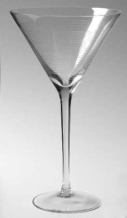 Spiral Cone Martini Glass