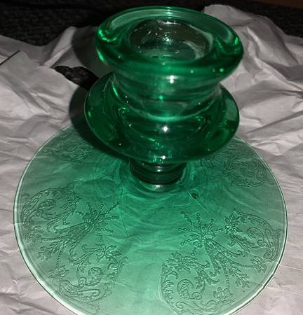 Balda Green (Stem 1426) Single Light Candlestick