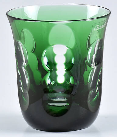 Kawali Knotched Stem Emerald Flat Tumbler