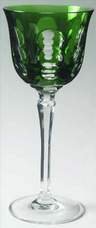 Kawali Knotched Stem Emerald Green Rhine Wine