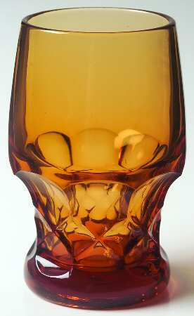 Georgian Amber 12 Oz Flat Tumbler