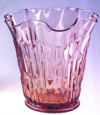 Francis Pink 8" Crimped Vase