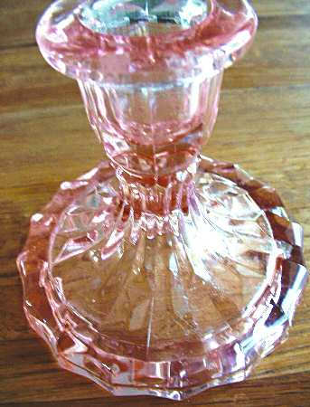 Francis Pink Single Light Candlestick