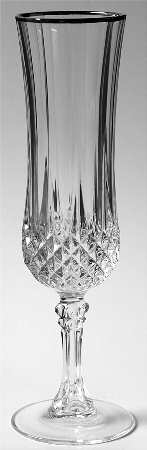 Longchamp Platinum Fluted Champagne