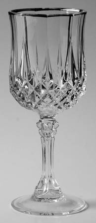 Longchamp Platinum Wine Glass