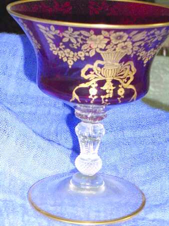 Decoration 1037 Ruby Low Sherbet