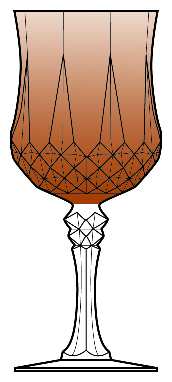 Longchamp (Clear) Amber Water Goblet