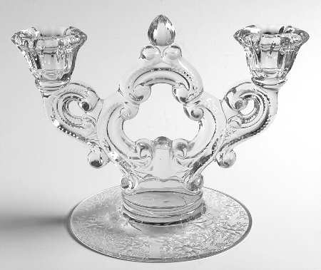 Wildflower Cut (Stem 3116) Double Light Candlestick