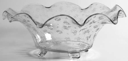 Chintz (Stem #3500) Footed Crimped Bowl