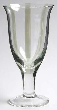 Stripes Green Wine Glass