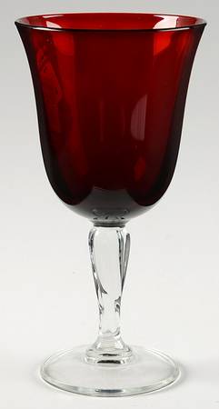 Casual Settings Ruby Tall Water Goblet