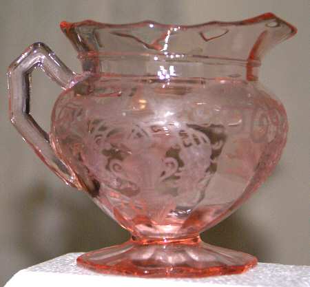 Etch 733 Pink (Stem 3115) Creamer