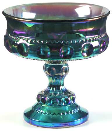 Color Crown Blue (Carnival) Round Compote (Height X Width)